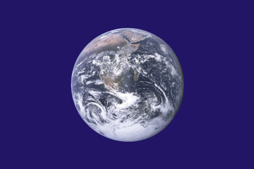 By John McConnell (flag designer) NASA (Earth photograph) SiBr4 (flag image) [Public domain or Public domain], via Wikimedia Commons